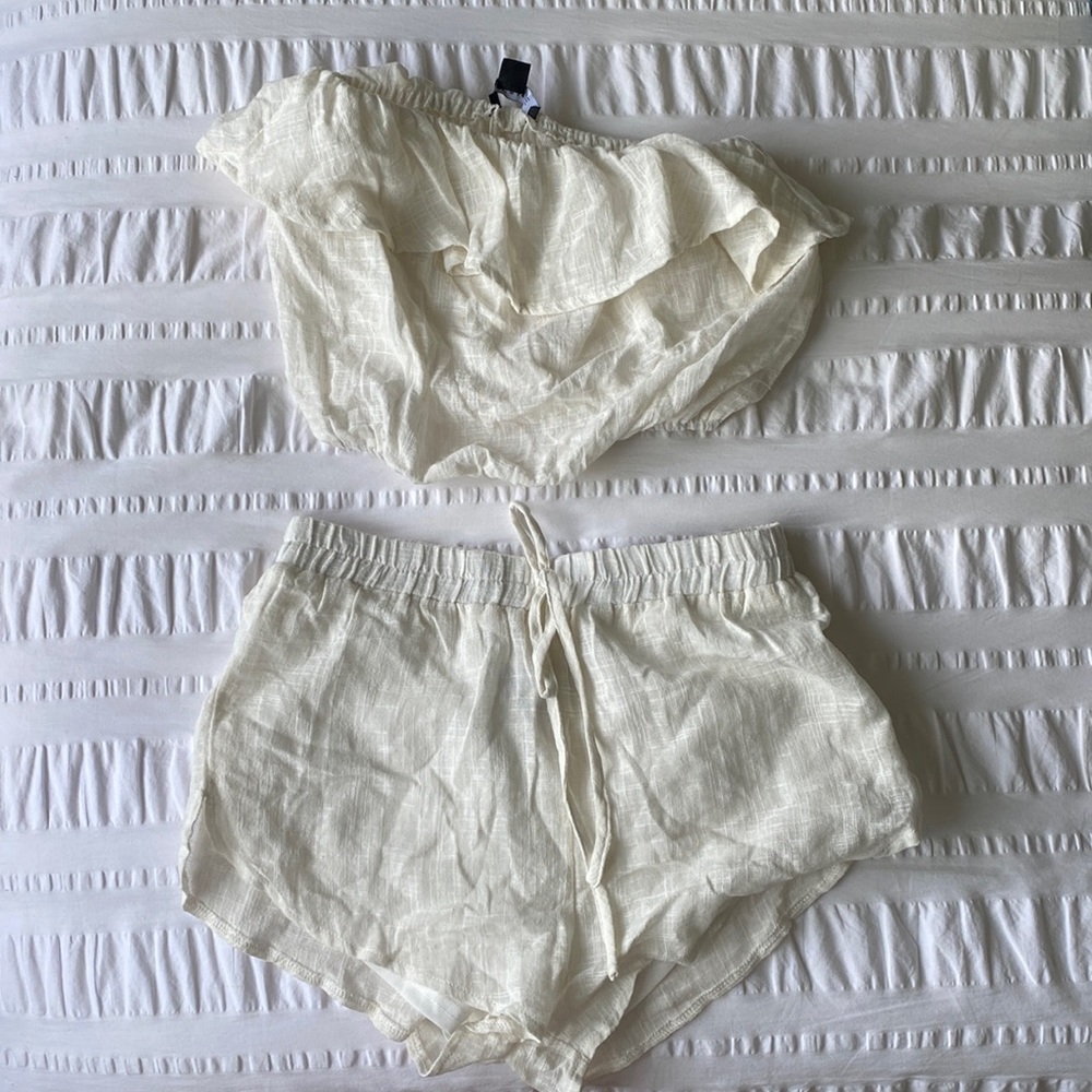Beach matching set - shorts and crop top